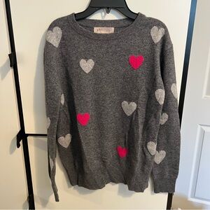 Philosophy cashmere hearts sweater